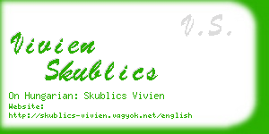 vivien skublics business card
